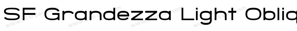 SF Grandezza Light Oblique字体转换